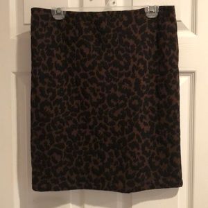 Pencil skirt- animal print